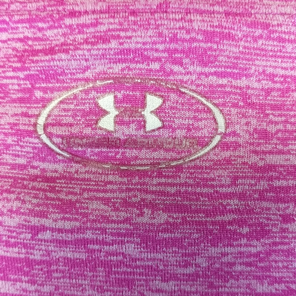 [Under Armour] Pink heathered half zip pullover XS - Picture 6 of 6